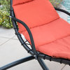 Hanging Chaise Helicopter Type Lounger Chair, Orange