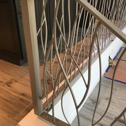 Abstract 'branch' interior forged steel railing - Home Improvement