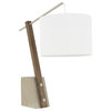 Robyn Table Lamp With Concrete Base/White Shade