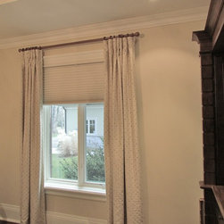Custom Drapery and Honeycomb Shade - Curtains