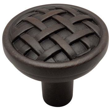Cosmas 7065ORB Braided Cabinet Knob, Oil Rubbed Bronze