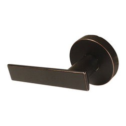 Designers Impressions - Designers Impressions Laurel Design Oil Rubbed Bronze Dummy Door Lever - Door Levers