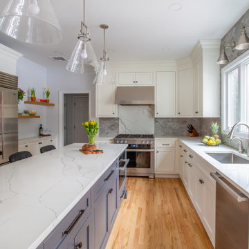 Peppercorn & Dove Two-toned kitchen - Rivervale, NJ