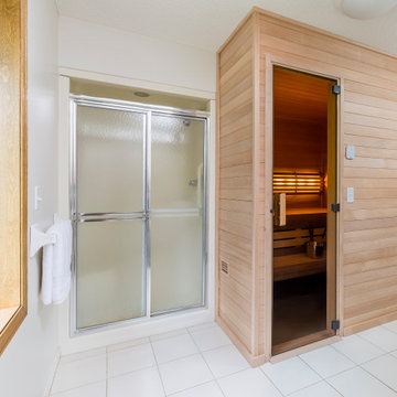 Custom Sauna Replaces Unused Jetted Tub