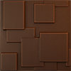 Gomez EnduraWall Decorative 3D Wall Panel, 19.625"Wx19.625"H, Aged Metallic Rust