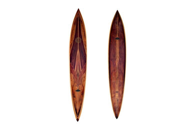 10'-6" Hollow Wooden Surfboards- hand-crafted, Dick Brewer Waimea guns