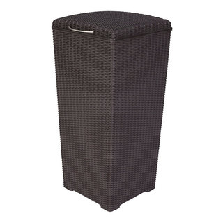 Safco Canmeleon Indoor/Outdoor Open Top Pentagon Trash Can 30