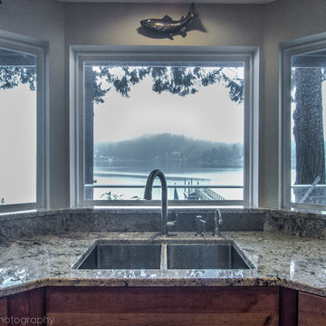 Bayside home kitchen fitting for a growing family with a Northwest feel