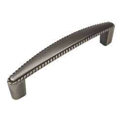 Cosmas - Cosmas 4111AS Antique Silver Rope Cabinet Pull - Cabinet And Drawer Handle Pulls