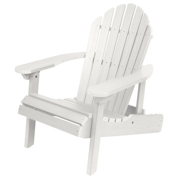 Merrow Folding & Reclining Adirondack Chair, White