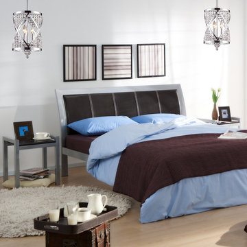 Crystoria Collection 3-Light 23" Polished Chrome Crystal Pendant