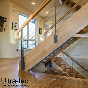 Stairway with Cable Railing