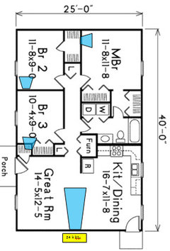 mini split for ac with rooom-to-room fans instead of central ac.