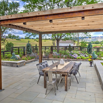 Gallagher Farm Modern Rustic Patio & Dining Area