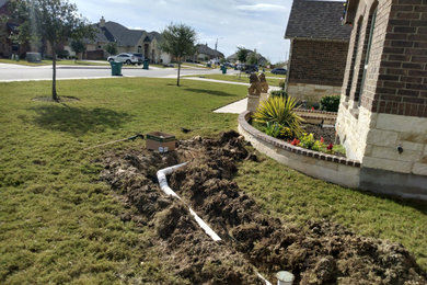 French drain extension and repair
