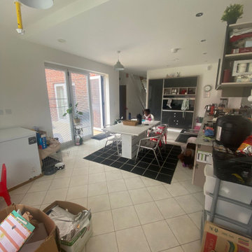 Before&After of the House with the Home Office and Laundry