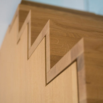Faltwerk Treppe mit Schrank