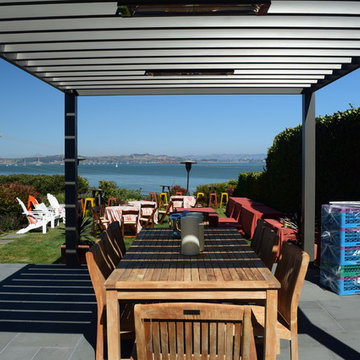 Bluestone patio and pergola