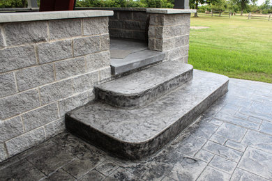 Concrete and Back Porch