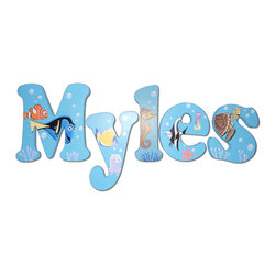 Custom Painted Finding Nemo Letters - Wall Letters