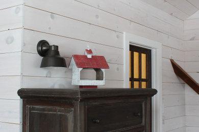 Inspiration for a farmhouse bedroom remodel in Other