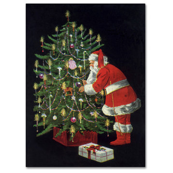 "Santa II" by Vintage Apple Collection, Canvas Art