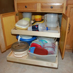 Roll Out Shelves and a Center Stile Removal - Kitchen Storage And Organization