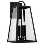 Capital Lighting - Capital Lighting 943743BK Leighton, 4 Light Outdoor Wall - The subtle contrast of the clean arch on top of thLeighton 4 Light Out Black Clear Glass *UL: Suitable for wet locations Energy Star Qualified: n/a ADA Certified: n/a  *Number of Lights: 4-*Wattage:60w E12 Candelabra Base bulb(s) *Bulb Included:No *Bulb Type:E12 Candelabra Base *Finish Type:Black