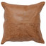 Cheyenne 100% Leather 22"x22" Throw Pillow by Kosas Home, Chestnut Brown