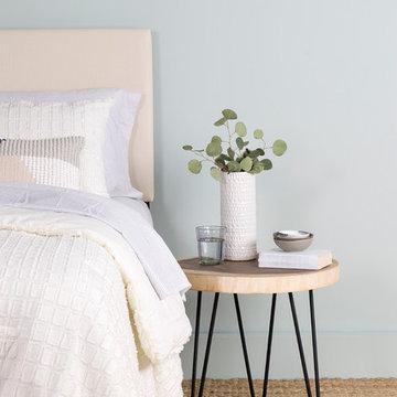 East At Main's Larkin Brown Teakwood Round Accent Table
