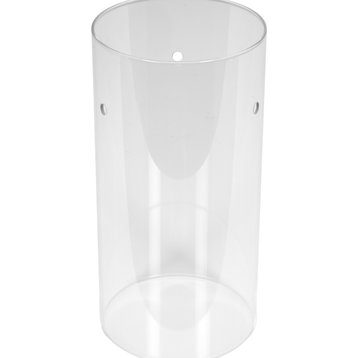 Clear Glass Cylinder Shade, Clear