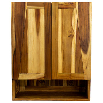EcoDecors Significado 24" Teak Wall Cabinet in Natural
