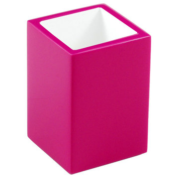 Hot Pink Lacquer Brush Holder