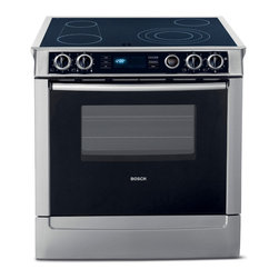 Bosch 30" Electric Slide-in Range With Convection, Stainless Steel | HEI7052U - Gas Ranges And Electric Ranges