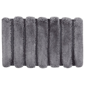 Madison Park Tufted Pearl Channel Rug, Grey