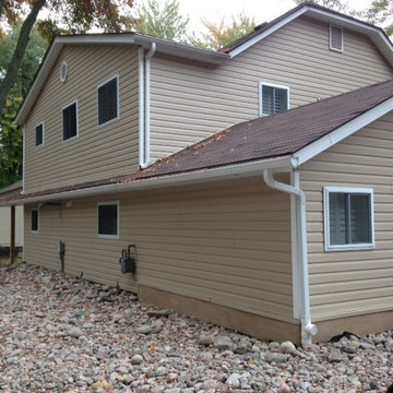 Lakefront addition and curb appeal improvement
