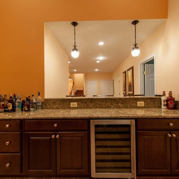 Basement Built for Entertainment in Clifton, Virginia