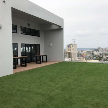 屋上の広々空間テラスデッキ！