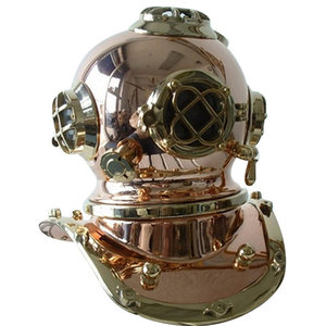 Vintage U.S.Navy Mark IV Deep Sea Wine Beer Bucket Boston Brass Scuba Helmet 