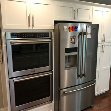 Waypoint Cabinetry- Painted Linen with New Bianco Lavender Granite