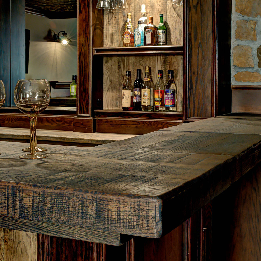 Custom Basement Bar