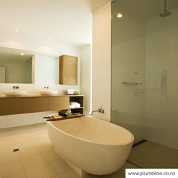 Seascapes 1800 Stone Freestanding Bath With Base By Plumbline - Bathtubs