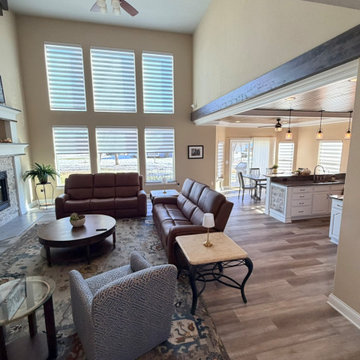 Lake Geneva- Banded Shades, faux wood and duette shades