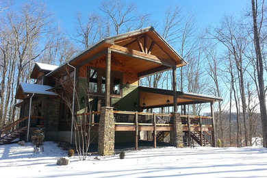 Example of a mountain style exterior home design in Other