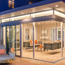 Glass sliding door for wall