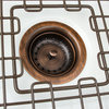 SinkSense Antique Copper 3.5" Basket Strainer Drain with Post Style Basket