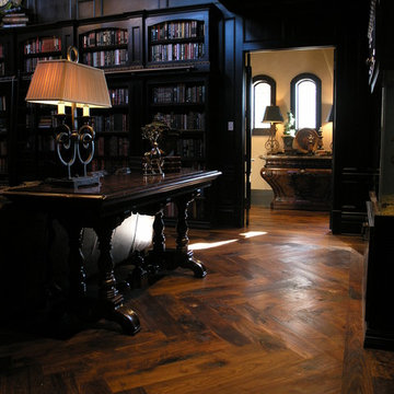 Hand Scraped Hand-Hewn Hand-Rubbed Antique Finish on Black American Walnut