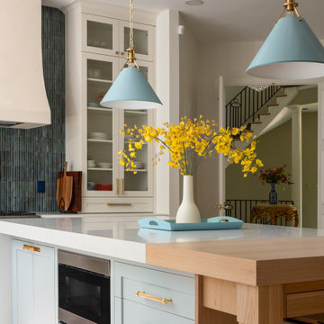 Mediterranean Kitchen Remodel with Quartzite Island and Warm Accents