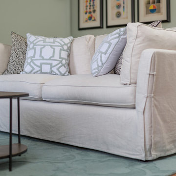 Formal Living with Kid's Work Area