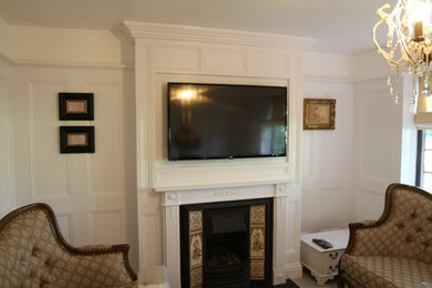 Kingston 55 Inch TV Mirror Frame in White